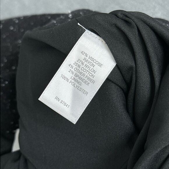 J. Jill Ponte Skirt Size Medium Petite Speckled Dark Gray Black Elastic Waist - Picture 7 of 7